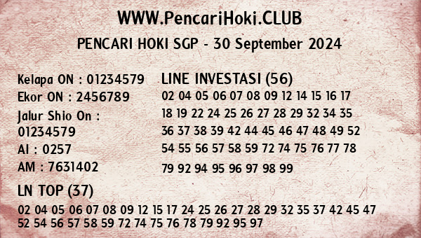 Prediksi SGP